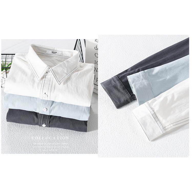 ダンガリーシャツ メンズ シャツ カジュアルシャツ 綿シャツ トップス 長袖 100%コットン 細身 きれいめ 