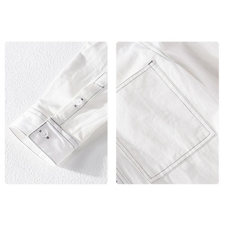 ダンガリーシャツ メンズ シャツ カジュアルシャツ 綿シャツ トップス 長袖 100%コットン 細身 きれいめ 