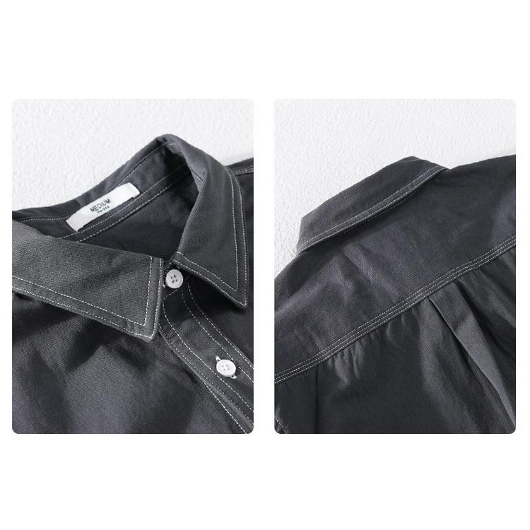 ダンガリーシャツ メンズ シャツ カジュアルシャツ 綿シャツ トップス 長袖 100%コットン 細身 きれいめ 