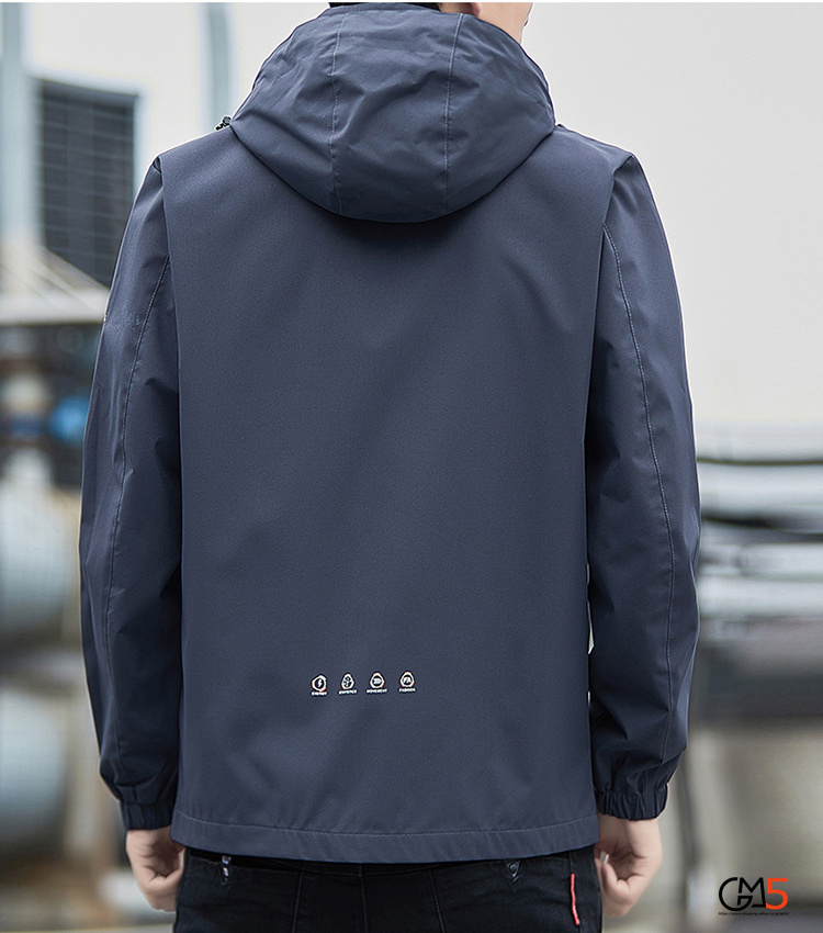 防水 メンズ秋服 マウンテン袖口マジックテープ ジャケット ジッパーポケット スポーツ秋服 アウター 運動着 