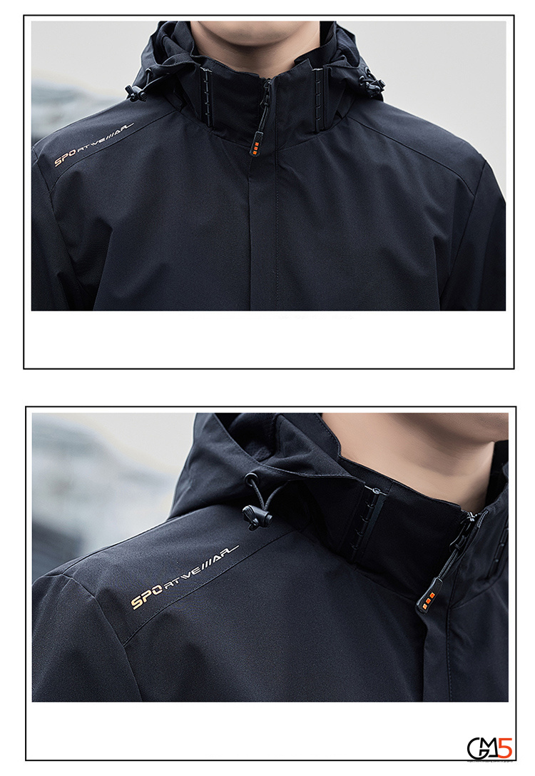 防水 メンズ秋服 マウンテン袖口マジックテープ ジャケット ジッパーポケット スポーツ秋服 アウター 運動着 