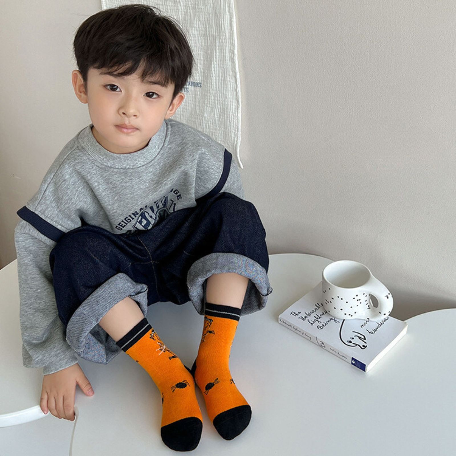 ハロウィン 靴下 プレ キッズ 女の子 男の子 ソックス 丈 こども 5足セット 韓国 子供用 目立つ ソックス くつした(HS01) カラフル 