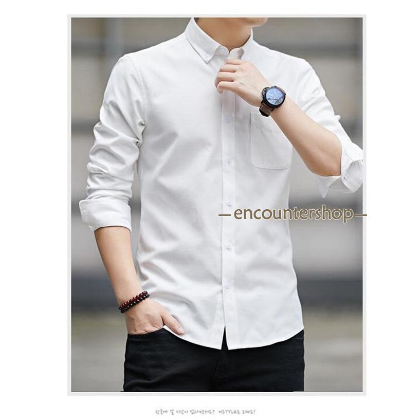 シャツ メンズ 長袖シャツ カジュアル トップス 着痩せ ボタンシャツ 秋 スリム 開襟シャツ ビジネス 春 大きいサイズ 秋服 紳士 おしゃれ 新作 