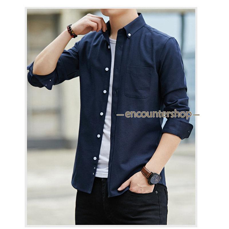 シャツ メンズ 長袖シャツ カジュアル トップス 着痩せ ボタンシャツ 秋 スリム 開襟シャツ ビジネス 春 大きいサイズ 秋服 紳士 おしゃれ 新作 