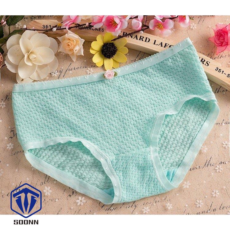 スタンダードショーツ レディース パンツ パンティ フルバックショーツ ローズ付き シンプル 下着 ワッフル インナー 無地 