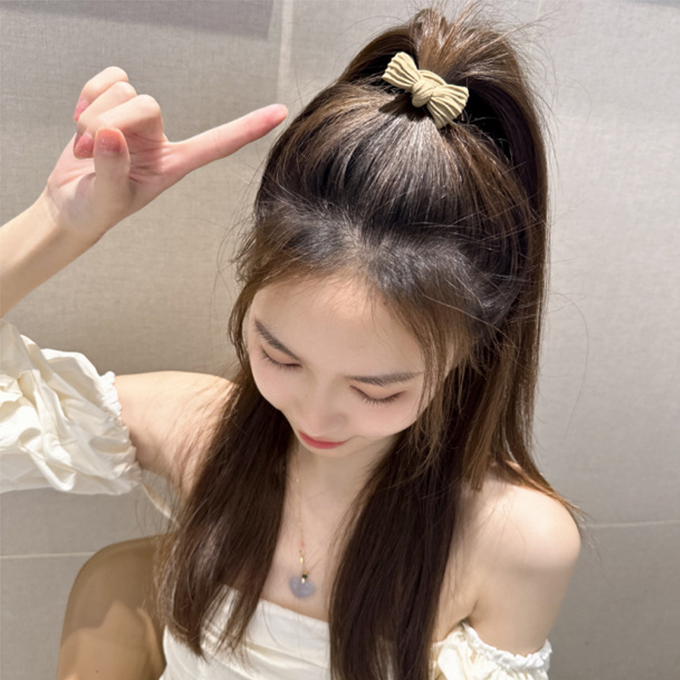 10個セット 大人可愛い リボン ヘアゴム ミニリボンヘアゴム ヘアアクセサ大人っぽい オフィス 仕事 普段 シンプル 通勤 