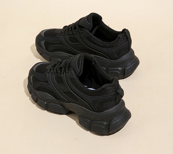 厚底スニーカー レディース ダッド スニーカー ウォーキングインヒール 白 黒 。 靴 かわいい 厚底 おしゃれ 