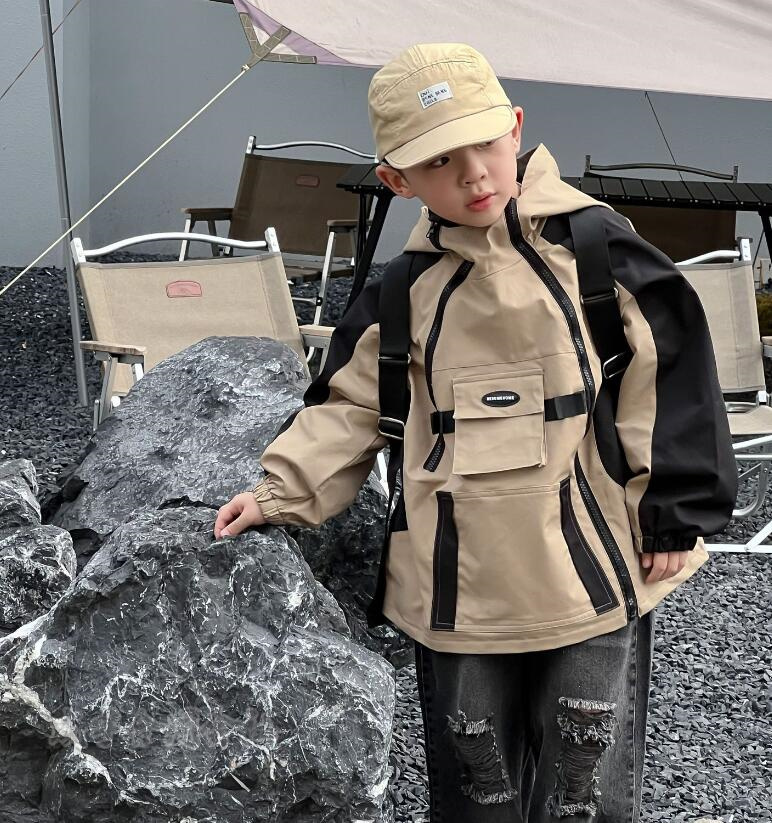 子供服 ウィンドブレーカー キッズ 女の子 ジップアップマウンテン長袖ジャケット ブルゾンジャンパー 女児 お出かけ ジュニア 