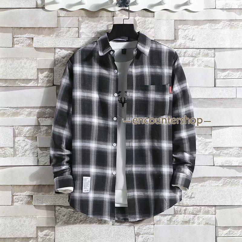 シャツ メンズ 長袖シャツ カジュアル トップス チェック柄 秋 新作 おしゃれ 紳士 大きいサイズ ボタンシャツ 開襟シャツ 春 秋服 ビジネス 