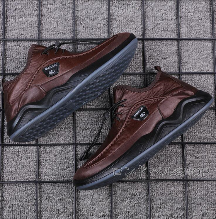 メンズ カジュアルビジネス スニーカー 疲れない ワークブーツ 防水 普段着 紳士靴 大きいサイズ おしゃれ PU革靴 紐靴 仕事 幅広 父の日 通勤 軽量 