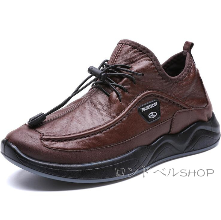 メンズ カジュアルビジネス スニーカー 疲れない ワークブーツ 防水 普段着 紳士靴 大きいサイズ おしゃれ PU革靴 紐靴 仕事 幅広 父の日 通勤 軽量 