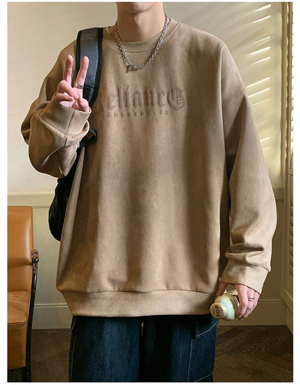 トレーナー メンズ プルオーバー ブラック 長袖 スポーツウェア プリント 春秋 長袖 Uネック 送料無料 丸襟 英語文字 韓国ファッション デザイン 