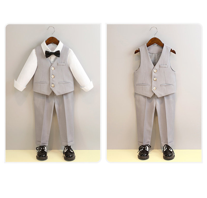 子供スーツ 男の子 5点セット フォーマルスーツ キッズ おしゃれ 七五三 スーツ ベビー 発表会 卒業式 誕生日タキシード 入園式 入学式 結婚式 
