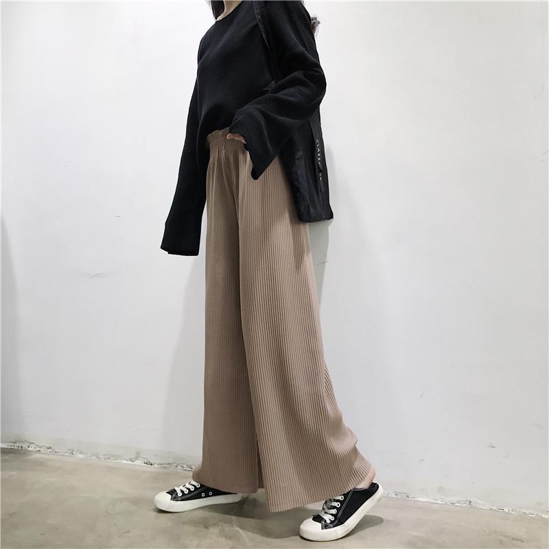 チノパン ワイドパンツ レディース プリーツ パンツ ウエストゴム 体型カバー カジュアル 春夏 イージーパンツ ボゆったり ロング ズボン 