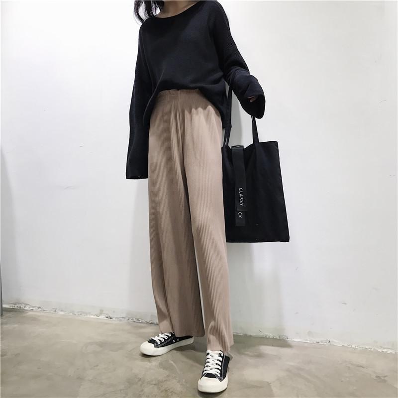 チノパン ワイドパンツ レディース プリーツ パンツ ウエストゴム 体型カバー カジュアル 春夏 イージーパンツ ボゆったり ロング ズボン 