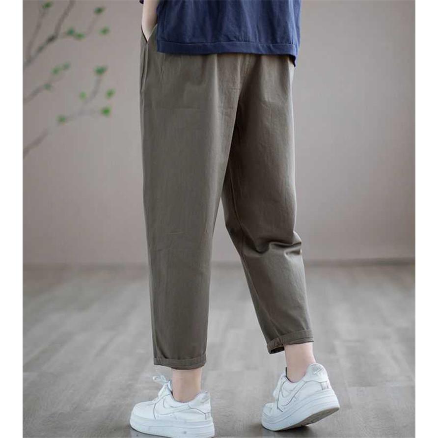 チノパン ワイドパンツ テーパードパンツ レディース パンツ ウエストゴム カジュアル イージーパンツ 春夏 ゆったり ズボン 体型カバー ロング 