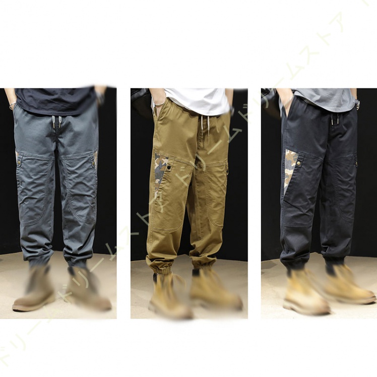 大きいサイズ メンズ パンツ カーゴパンツ ワイド ゆったり ズボン ワーク イージーパンツ 作業服 ワークパンツ 黒 作業着 大きいサイズ ミリタリーパンツ 
