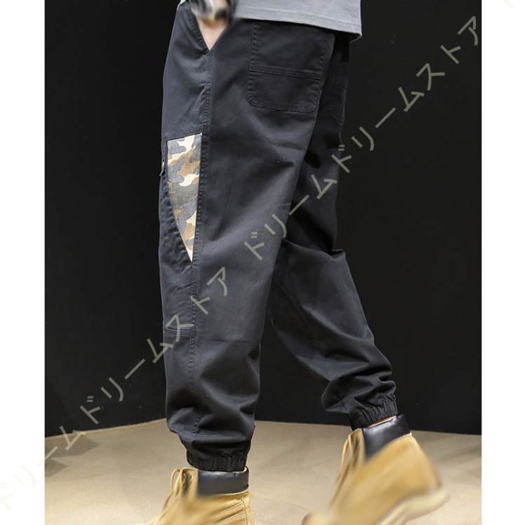 大きいサイズ メンズ パンツ カーゴパンツ ワイド ゆったり ズボン ワーク イージーパンツ 作業服 ワークパンツ 黒 作業着 大きいサイズ ミリタリーパンツ 