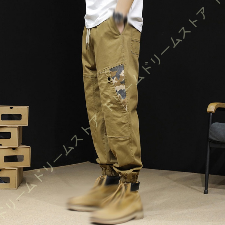 大きいサイズ メンズ パンツ カーゴパンツ ワイド ゆったり ズボン ワーク イージーパンツ 作業服 ワークパンツ 黒 作業着 大きいサイズ ミリタリーパンツ 