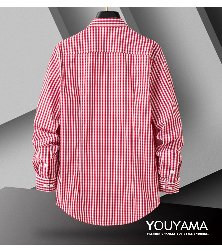 シャツ メンズ 長袖シャツ チェックシャツ カジュアル 春夏 ポロシャツ トップス 秋 送料無料 ヘンリーネック 立ち襟 おしゃれ 