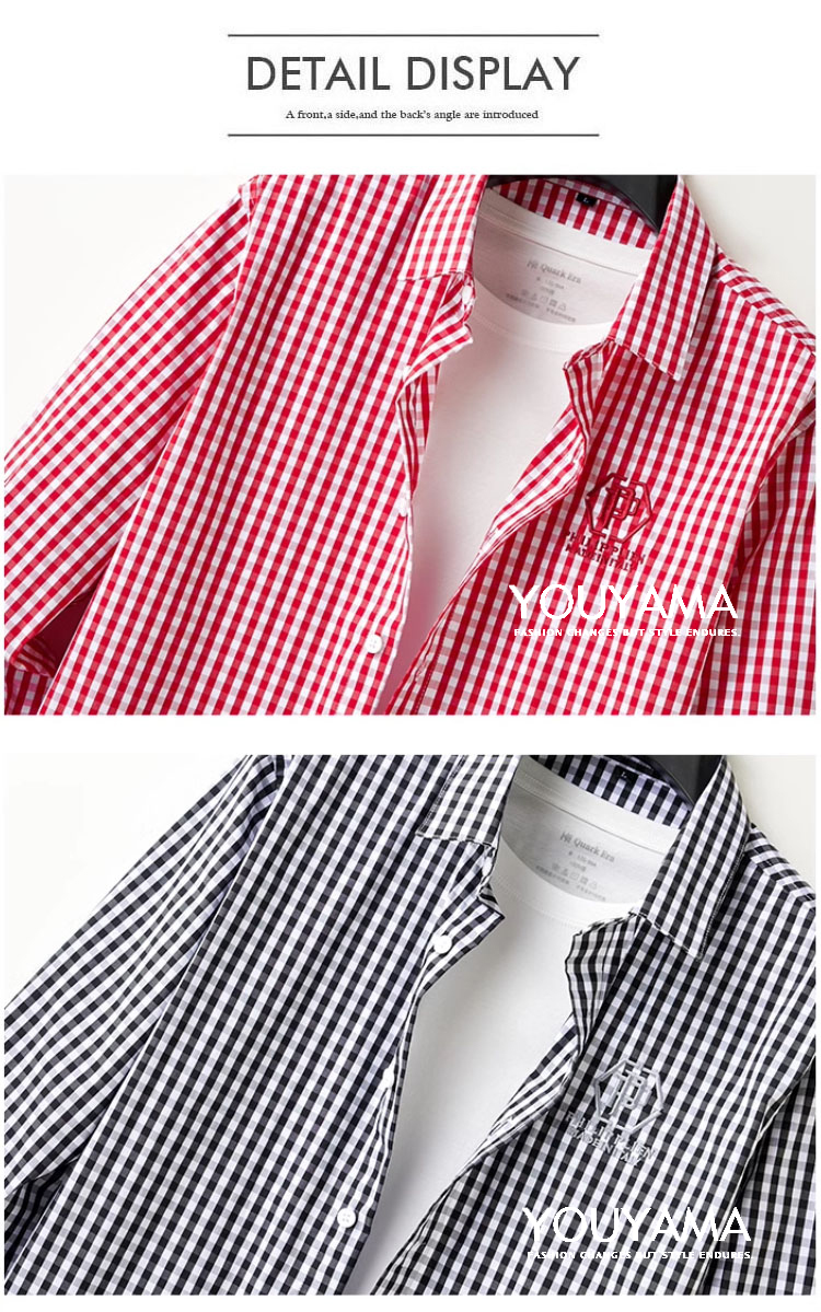 シャツ メンズ 長袖シャツ チェックシャツ カジュアル 春夏 ポロシャツ トップス 秋 送料無料 ヘンリーネック 立ち襟 おしゃれ 