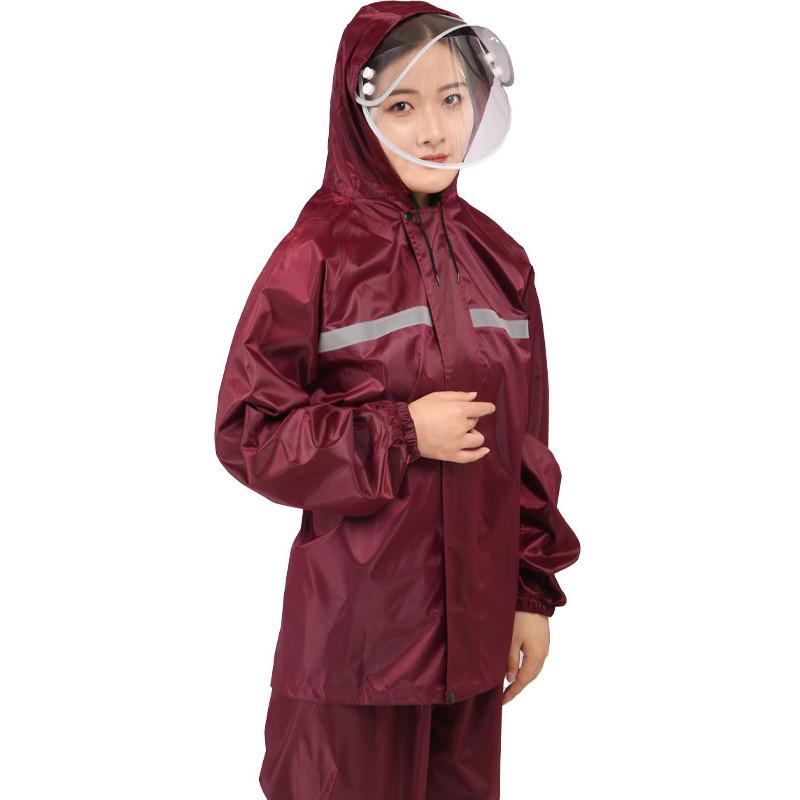 レインコート レディース メンズ 自転車 ロング丈 セパレート 梅雨対策 通勤 濡れ防止 リュック対応 雨合羽 男女兼用 無地 雨具 レインウエア 通学 