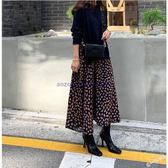 ワンピース レディース 40代 ワンピース 春秋 きれいめ 30代 2色 Aライン おしゃれ 50代 大人 ロングワンピース長袖 着痩せ 