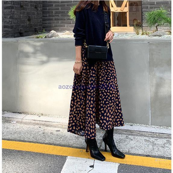 ワンピース レディース 40代 ワンピース 春秋 きれいめ 30代 2色 Aライン おしゃれ 50代 大人 ロングワンピース長袖 着痩せ 