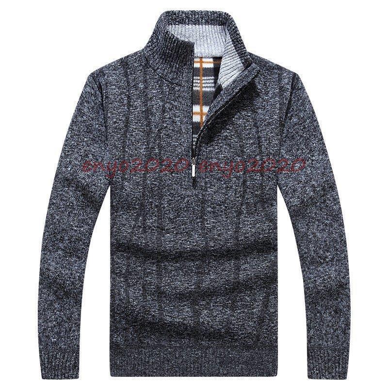 メンズ ニット セーター ハーフジップ ニット 立ち襟 冬 40代 長袖 30代 男性 2021 シンプル 秋 無地 新作 ビジネス あったか プロディガル オフィス 