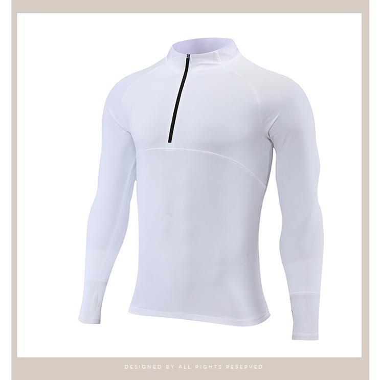 長袖Tシャツ メンズ 長袖 Tシャツ ファスナー ボトルネック ストレッチ シンプル 無地 カジュアル 速乾性 トップス 弾力性 通気性 