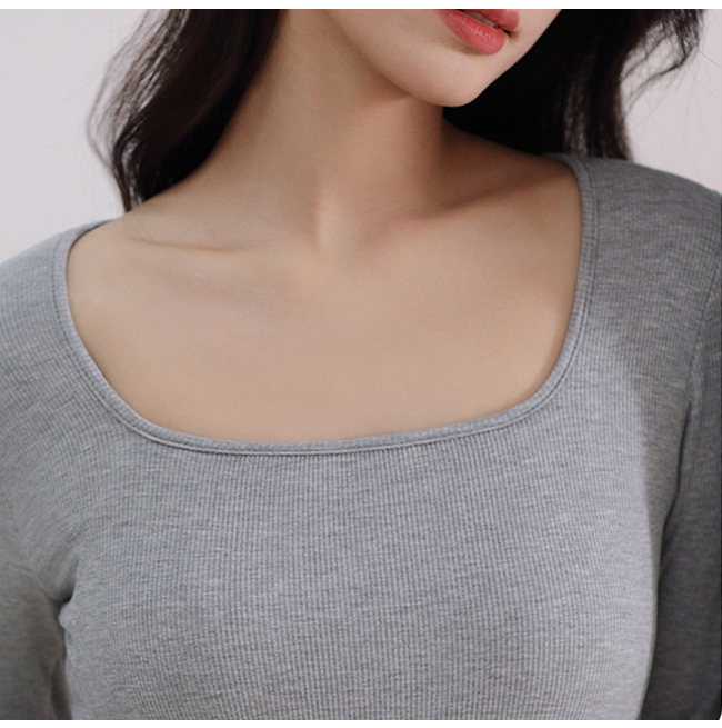 インナー レディース 保温下着 カットソー 長袖 カップ付き 通勤 秋冬 肌着 温かい 薄手 暖かい アンダーウェア 無地 OL パッド付き 日常 防寒 