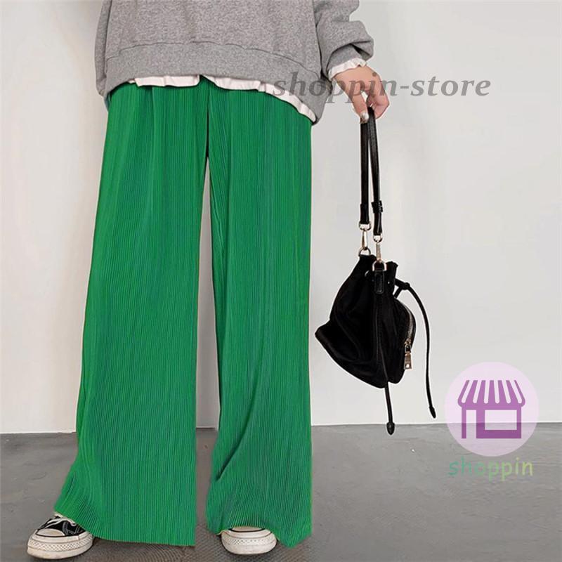 ワイドパンツ レディース プリーツパンツ スカート風 ロング丈 セルフカット ゆったり ルームウエア 。 バギーパンツ カジュアル リラックス 無地 