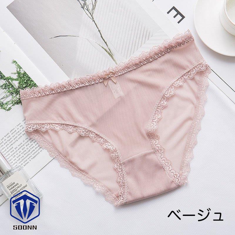 ショーツ パンティ 下着 レディース 女性用 ローライズ 黒 レース メッシュ 赤 リボン付き スタンダード ヘビロテ 白 定番 ピンク 通気性 透け 