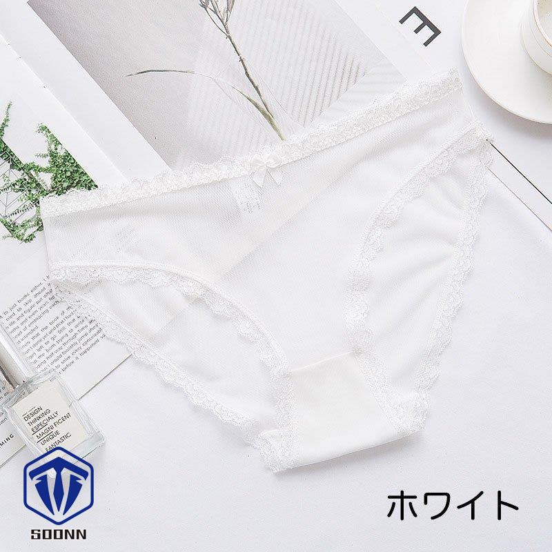 ショーツ パンティ 下着 レディース 女性用 ローライズ 黒 レース メッシュ 赤 リボン付き スタンダード ヘビロテ 白 定番 ピンク 通気性 透け 