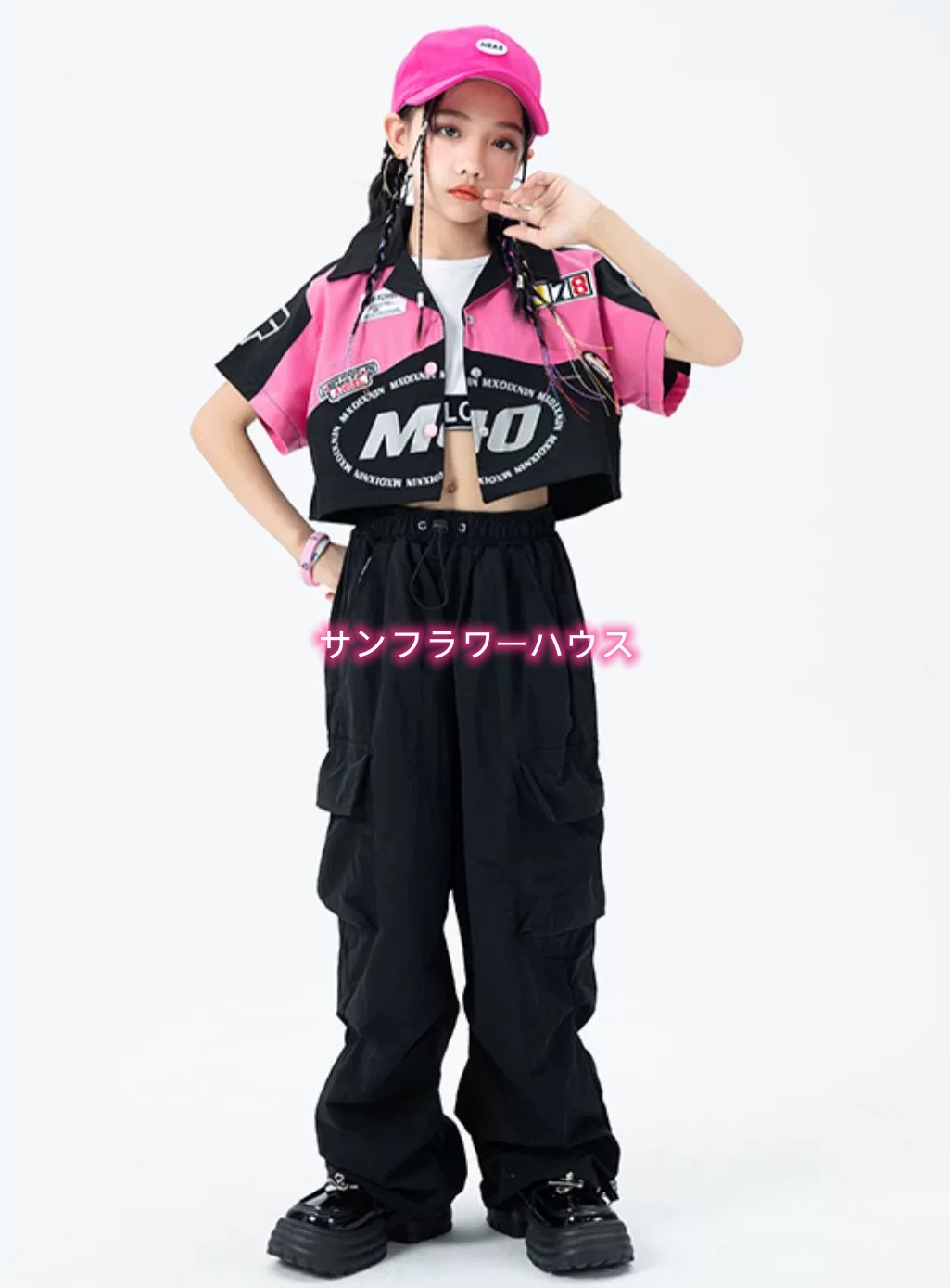 キッズダンス衣装 セットアップ 子供ダンス 衣装 ヒップホップ キッズ 発表会 練習着 演出服 応援団 ジュニア 演奏会 ジャズダンス 団体服 ダンス 