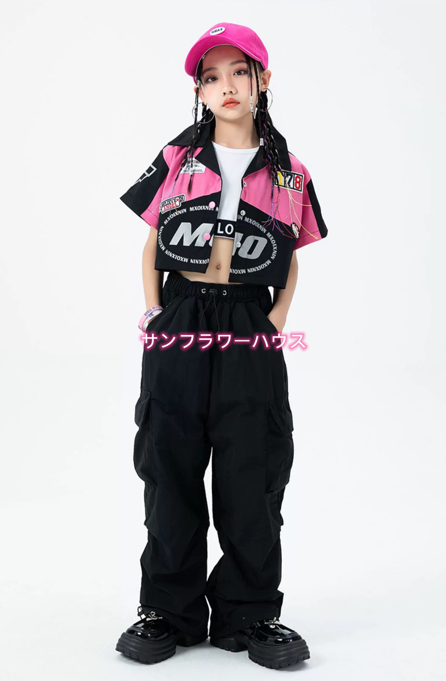 キッズダンス衣装 セットアップ 子供ダンス 衣装 ヒップホップ キッズ 発表会 練習着 演出服 応援団 ジュニア 演奏会 ジャズダンス 団体服 ダンス 