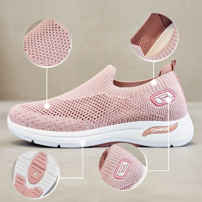 レディース スニーカー 超軽量 メッシュ ナース看護師 着脱簡単 ウォキングトレーニングコンフォート通気性 