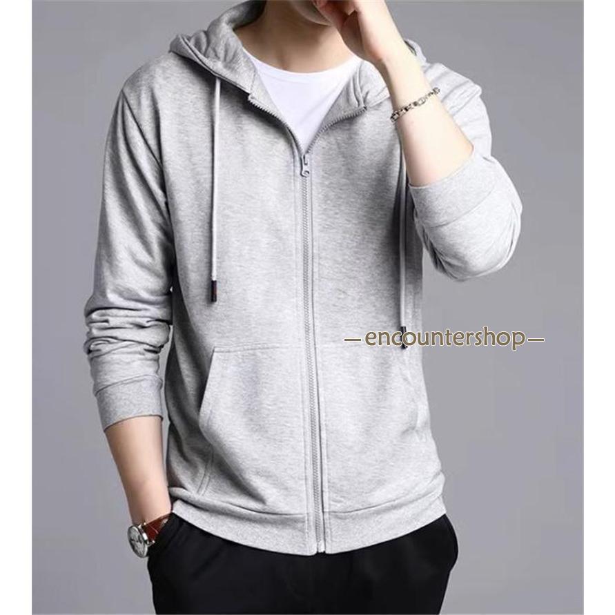 メンズ レディース 長袖 スウェット トップス フード付き 無地 シンプル部屋着 春秋 通学 カジュアル おしゃれ ジップアップ 薄手 