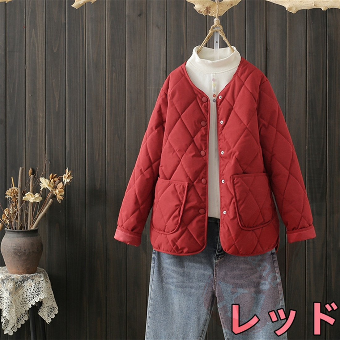 中綿コート ダウンジャケット ダウンコート ロング丈 チェスターコート 防寒 トップス 体型カパー アウター お出かけ 冬 ゆったり レディース 40代50代 