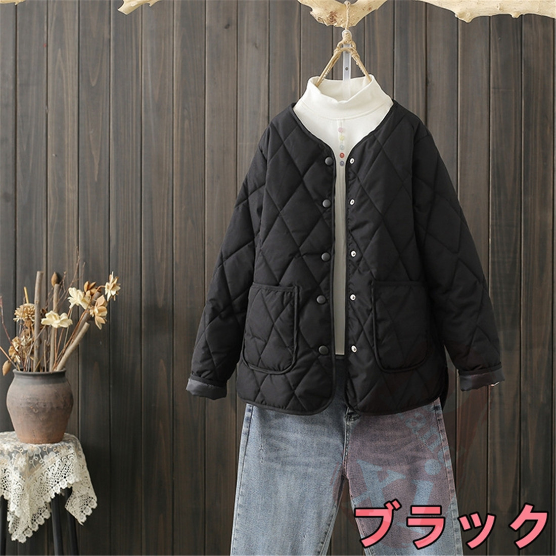 中綿コート ダウンジャケット ダウンコート ロング丈 チェスターコート 防寒 トップス 体型カパー アウター お出かけ 冬 ゆったり レディース 40代50代 