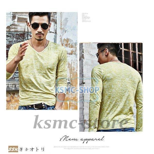 長袖Tシャツ メンズ クルーネック 長袖 カジュアルTシャツ Tシャツ 花柄 細身 カジュアル サマー インナー 夏 お兄系 