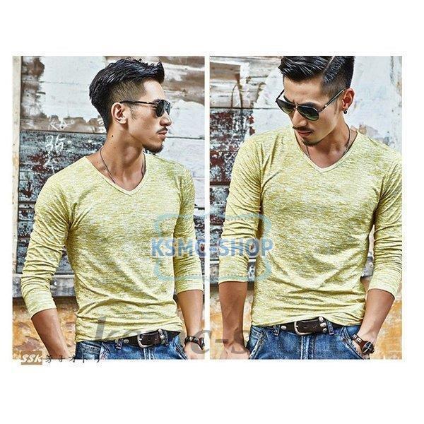 長袖Tシャツ メンズ クルーネック 長袖 カジュアルTシャツ Tシャツ 花柄 細身 カジュアル サマー インナー 夏 お兄系 