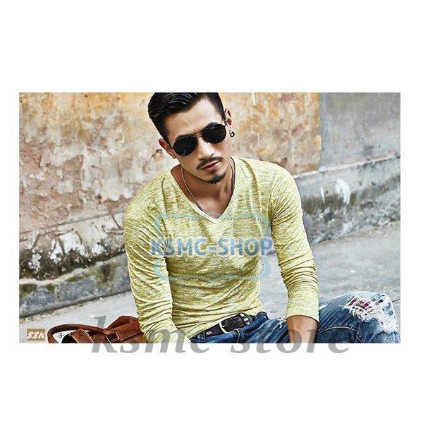 長袖Tシャツ メンズ クルーネック 長袖 カジュアルTシャツ Tシャツ 花柄 細身 カジュアル サマー インナー 夏 お兄系 