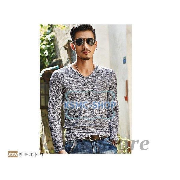 長袖Tシャツ メンズ クルーネック 長袖 カジュアルTシャツ Tシャツ 花柄 細身 カジュアル サマー インナー 夏 お兄系 