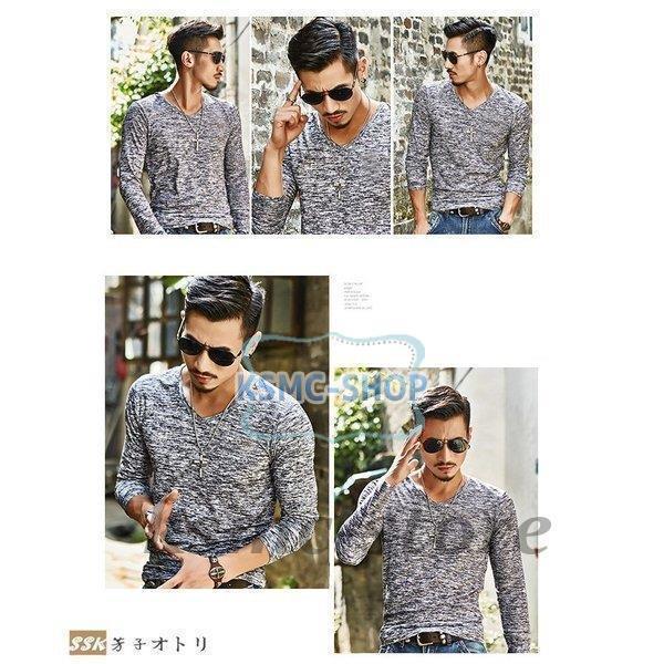 長袖Tシャツ メンズ クルーネック 長袖 カジュアルTシャツ Tシャツ 花柄 細身 カジュアル サマー インナー 夏 お兄系 