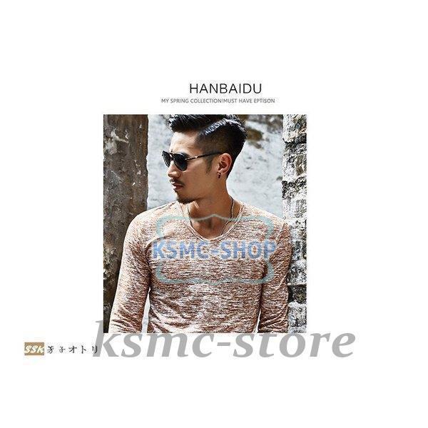 長袖Tシャツ メンズ クルーネック 長袖 カジュアルTシャツ Tシャツ 花柄 細身 カジュアル サマー インナー 夏 お兄系 