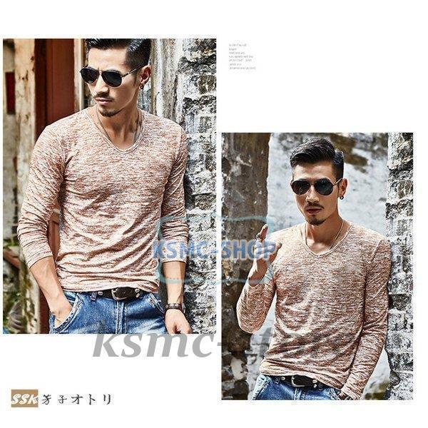 長袖Tシャツ メンズ クルーネック 長袖 カジュアルTシャツ Tシャツ 花柄 細身 カジュアル サマー インナー 夏 お兄系 