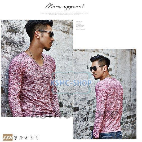 長袖Tシャツ メンズ クルーネック 長袖 カジュアルTシャツ Tシャツ 花柄 細身 カジュアル サマー インナー 夏 お兄系 