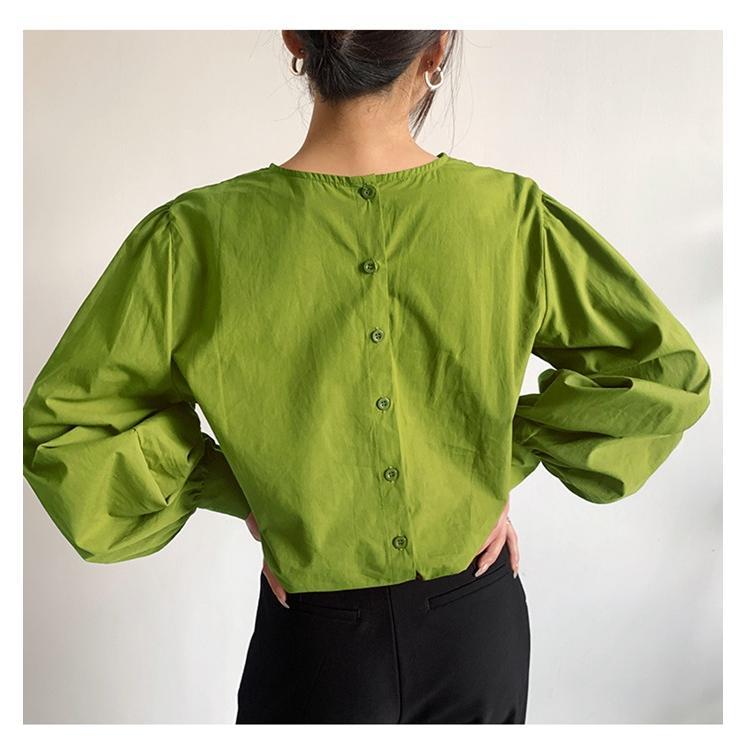 ブラウス トップス 無地 レディース 長袖 ゆったり きれいめ オシャレ エレ上品 新作 オフィス 韓国ファッション きれい 
