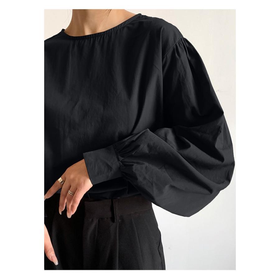 ブラウス トップス 無地 レディース 長袖 ゆったり きれいめ オシャレ エレ上品 新作 オフィス 韓国ファッション きれい 